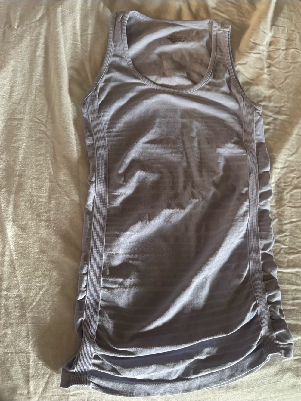 Athleta- Women’s Lavender Tank Top — Lightweight Ruched Side Detail